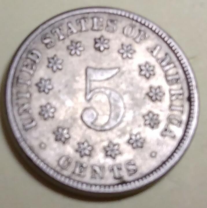 1883-Shield-Nickel---Slightly-Overweight